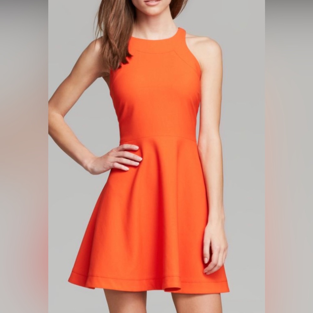 Beautiful Elizabeth and James orange dress Sz 0